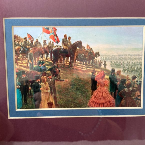 Mort Kunstler Civil War Print The Grand Review Framed with Mat - Picture 2 of 4